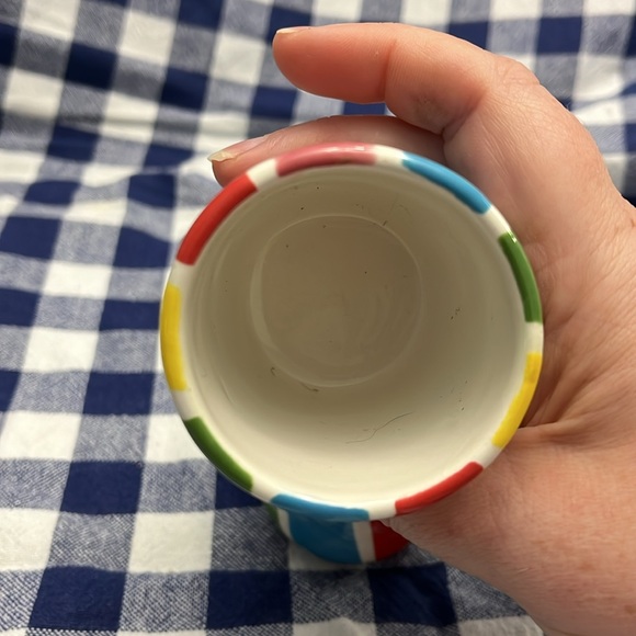 Yankee Candle ceramic Striped Spring Rain boot votive holder - Picture 4 of 4